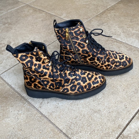 Michael Kors Calf Hair Haskell Combat Boot - Picture 6 of 16